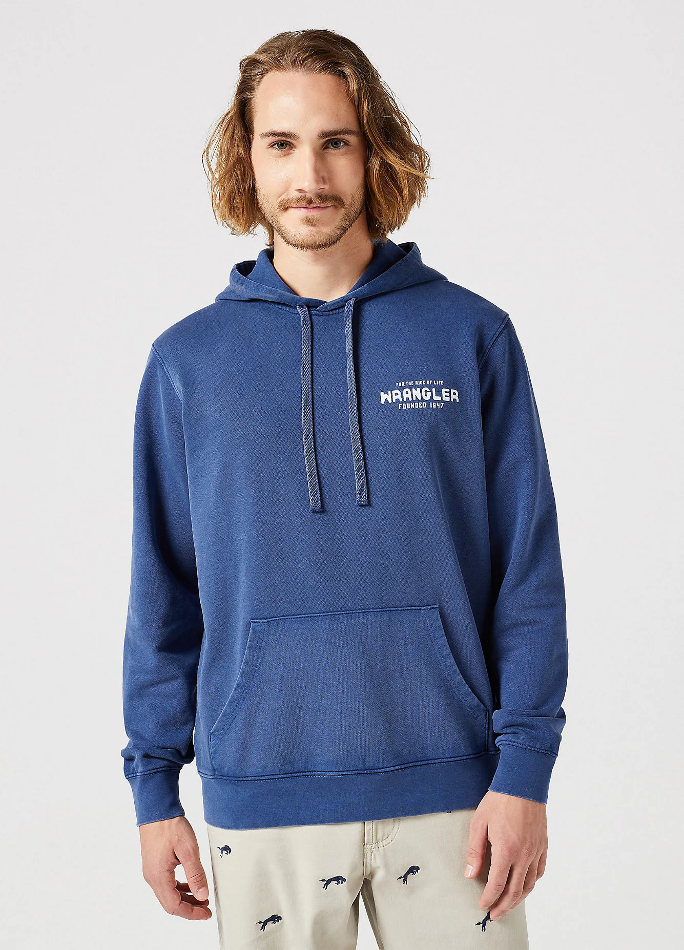 Wrangler Graphic Hoodie Navy