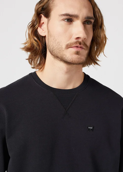 Wrangler Sign Off Crew Black