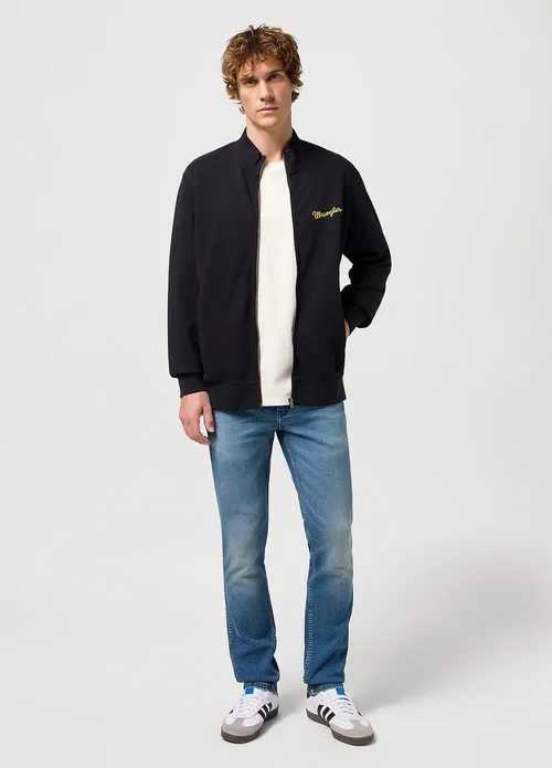 Wrangler Funnel Neck Zip Black