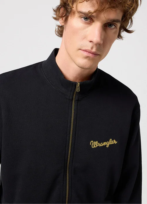 Wrangler Funnel Neck Zip Black