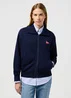 Wrangler Zip Front Sweatshirt Navy
