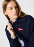 Wrangler Zip Front Sweatshirt Navy