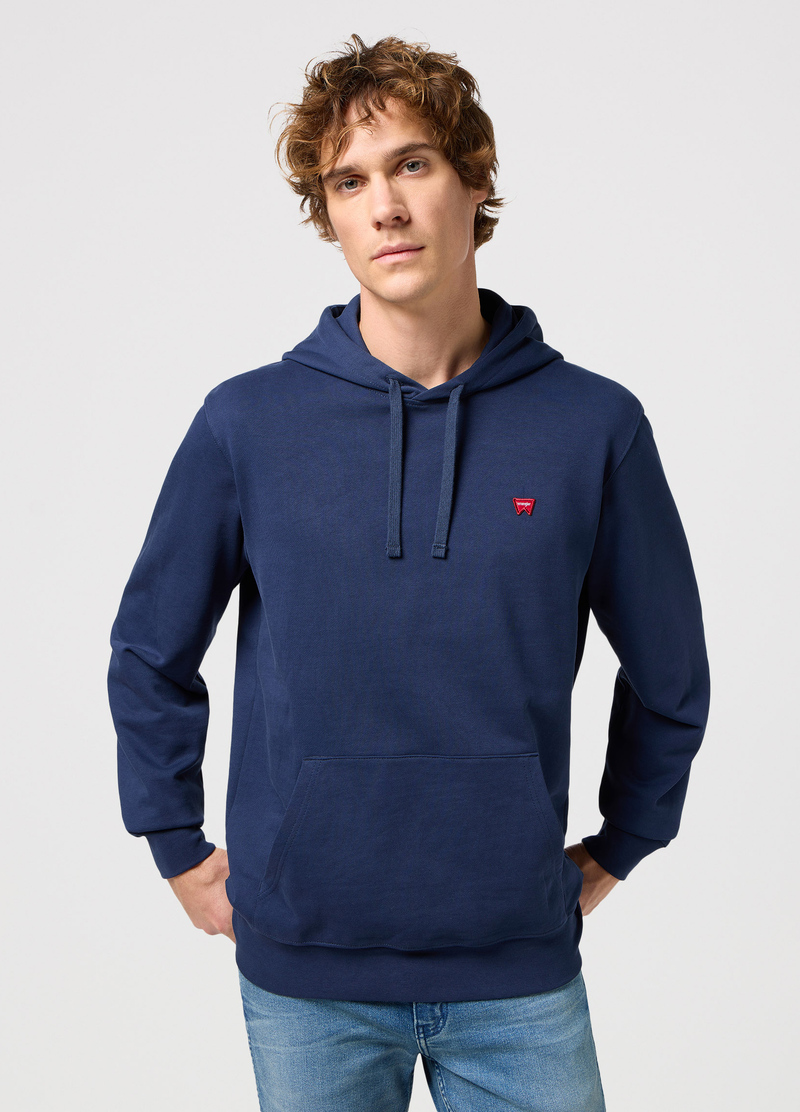 Wrangler Sign Off Hoodie Navy - 112350542