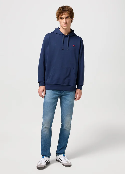 Wrangler Sign Off Hoodie Navy