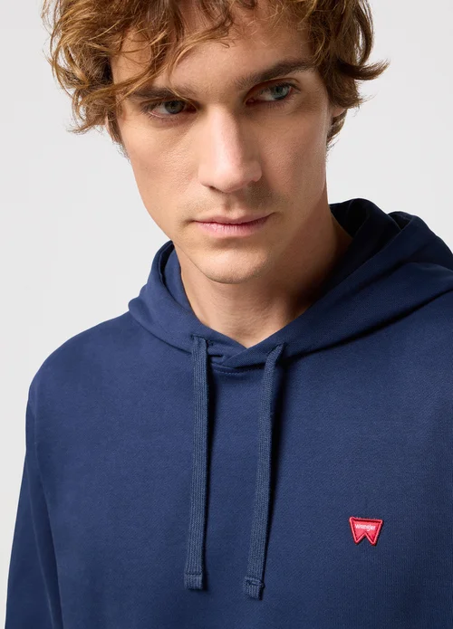 Wrangler Sign Off Hoodie Navy