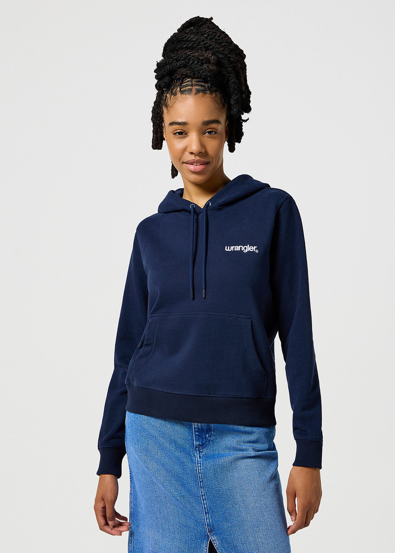 Lee Regular Hoodie Navy - 112356459