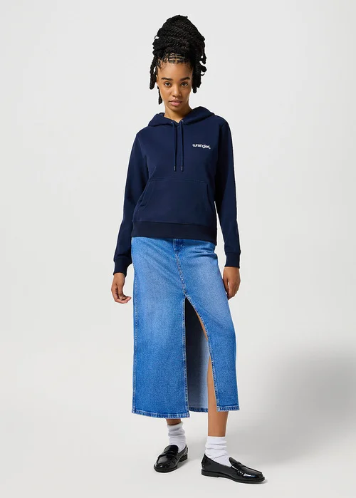 Wrangler Regular Hoodie Navy