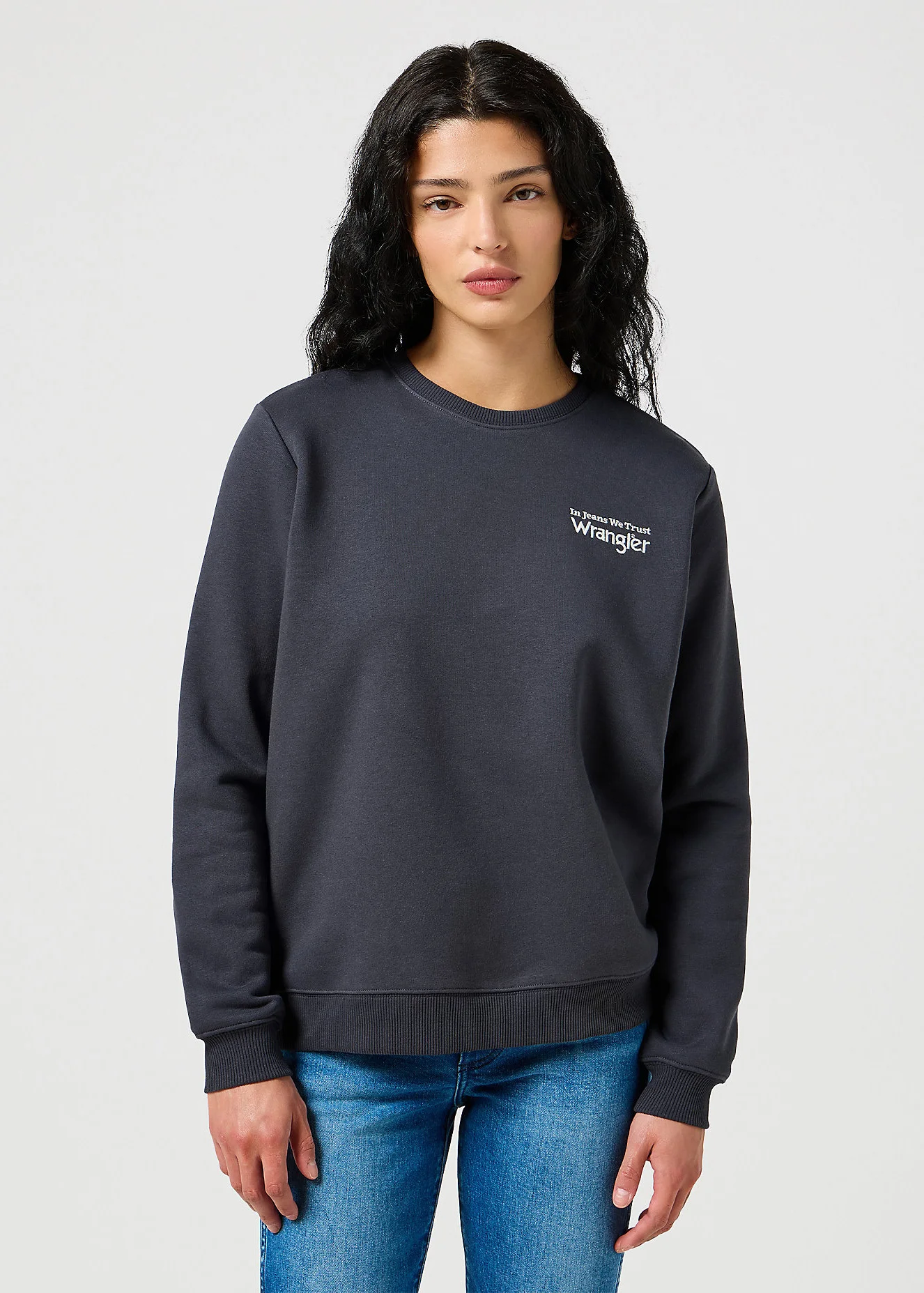 Wrangler Regular Sweat Faded Black