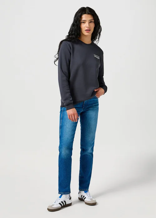 Wrangler Regular Sweat Faded Black