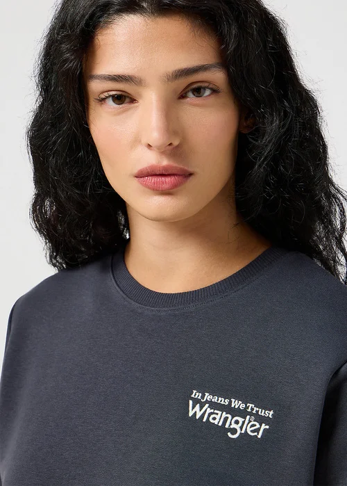 Wrangler Regular Sweat Faded Black