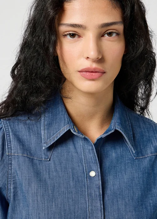 Wrangler Slim Waisted Blouse Vintage Fade