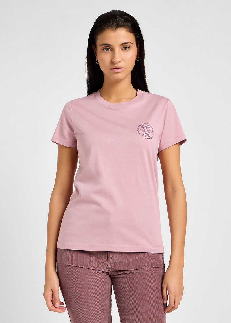 Lee Small Logo Tee Pretty Plum - 112355197