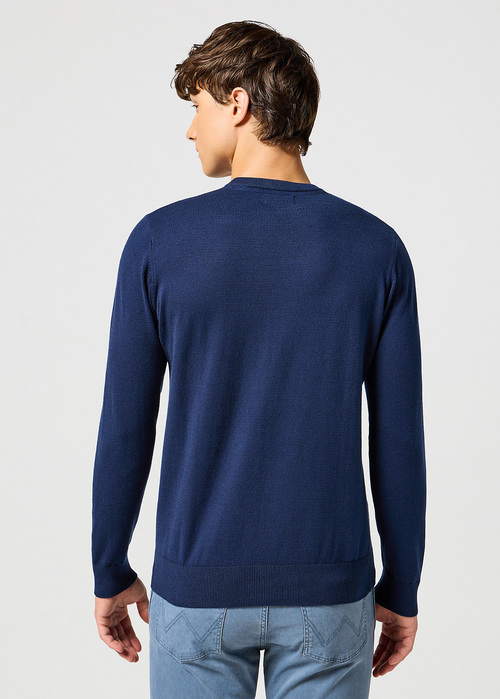 Wrangler Knit Sweater Navy - 112357427