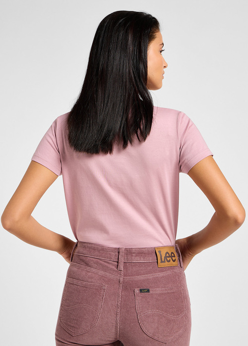 Lee Small Logo Tee Pretty Plum - 112355197