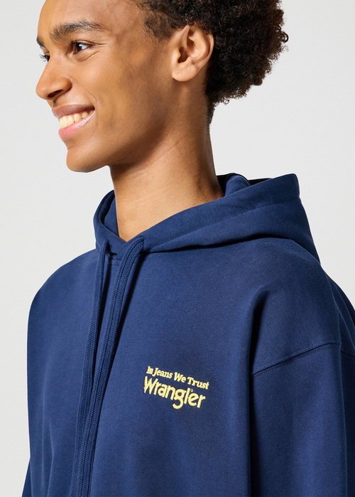 Wrangler Hoodie Navy - 112357369