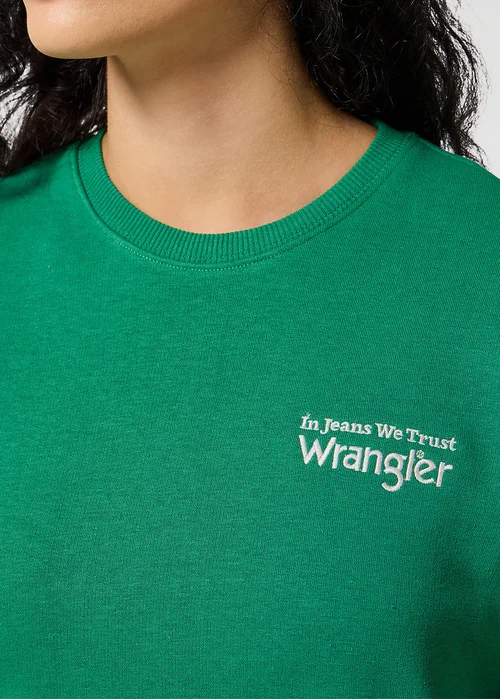 Wrangler Regular Sweat Verdant Green