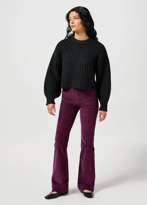 Wrangler Puff Sleeve Sweater Black