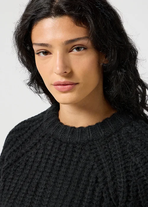 Wrangler Puff Sleeve Sweater Black