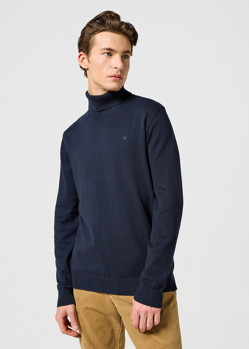 Wrangler Turtleneck Dark Navy - 112357296