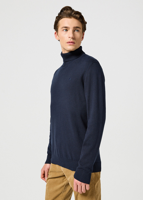 Wrangler Turtleneck Dark Navy - 112357296