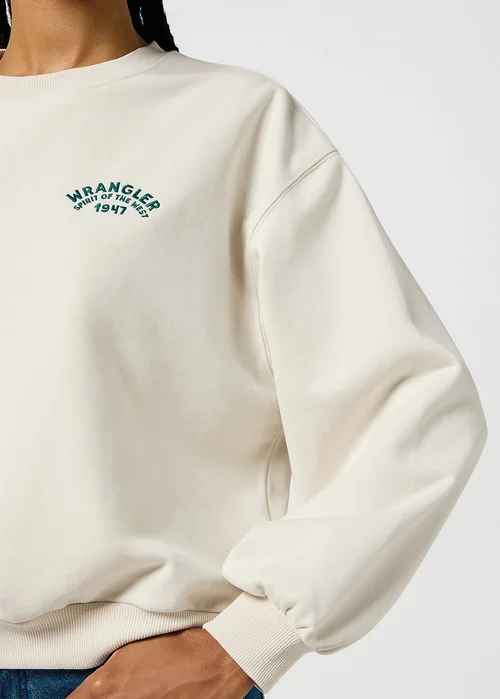Wrangler Oversized Sweatshirt Vintage White