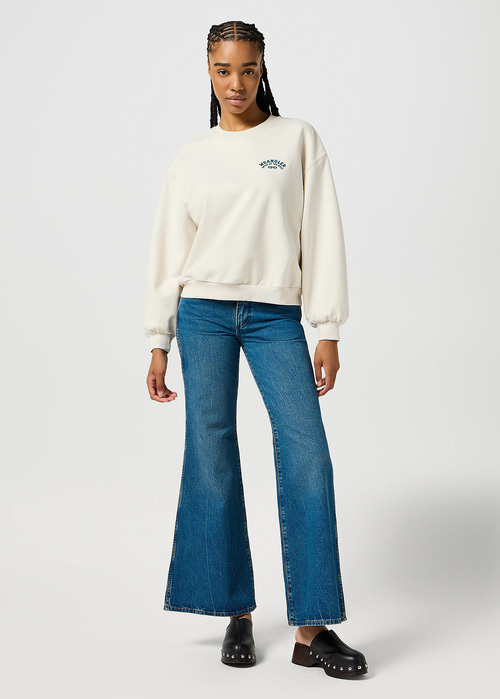 Lee Oversized Sweatshirt Vintrage White - 112356457