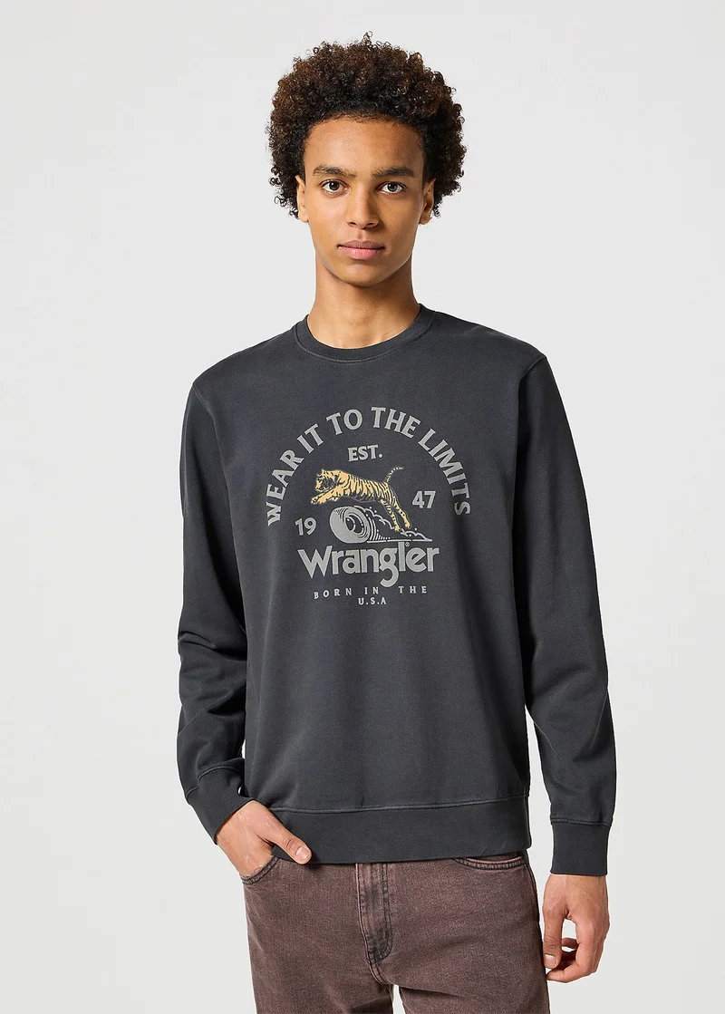 Wrangler Crewneck Sweatshirt Faded Black
