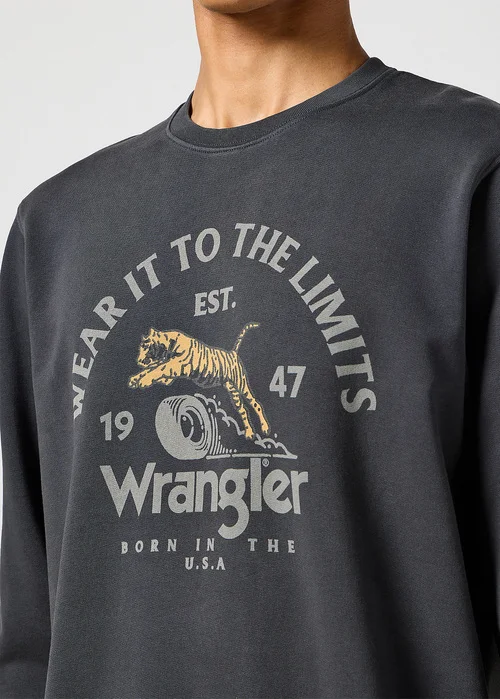 Wrangler Crewneck Sweatshirt Faded Black