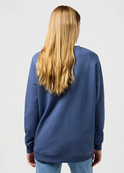 Wrangler Crew Sweatshirt Vintage Indigo