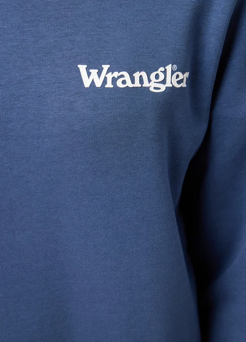Wrangler Crew Sweatshirt Vintage Indigo