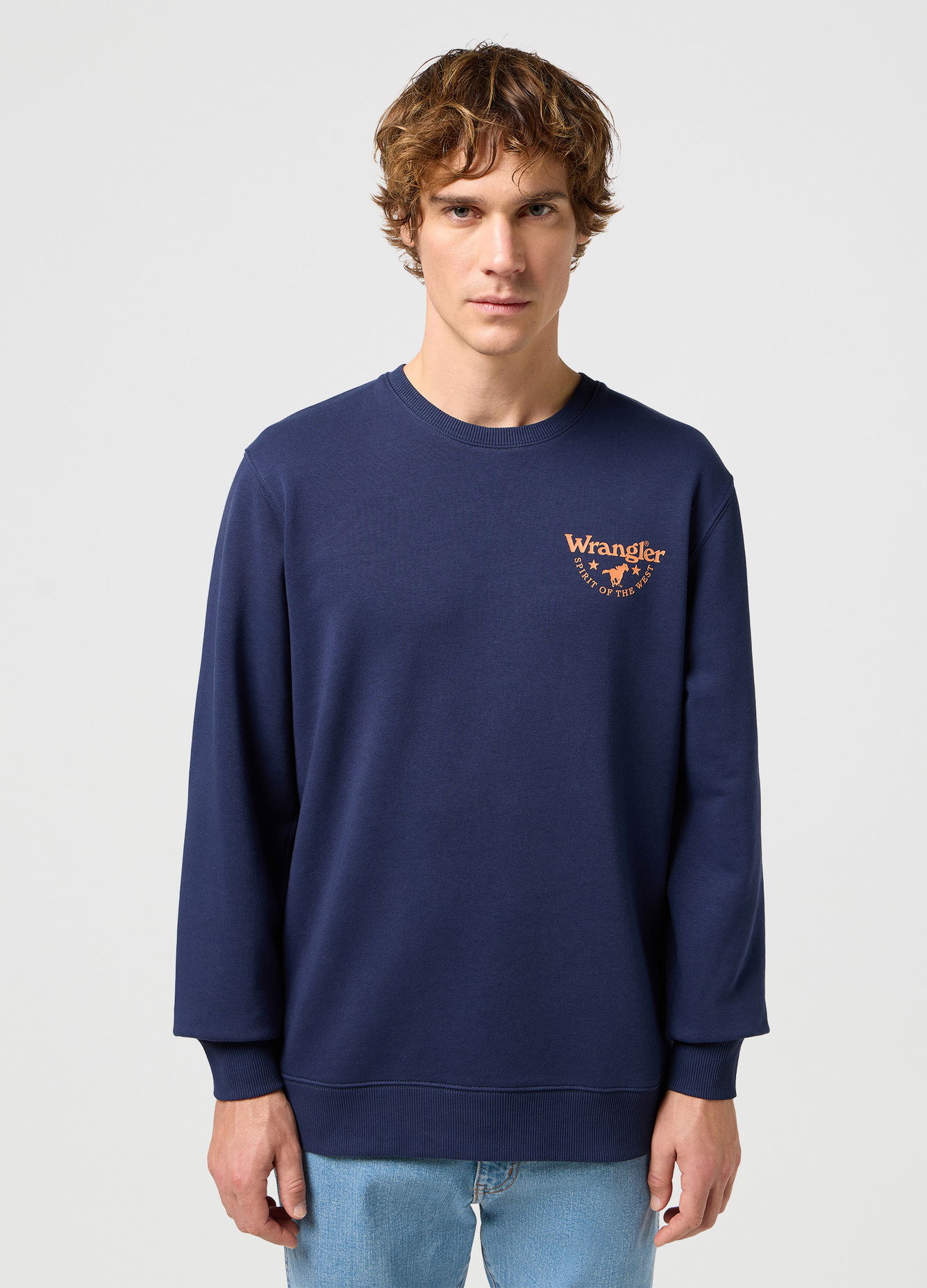 Wrangler Graphic Crew Navy - 112351253