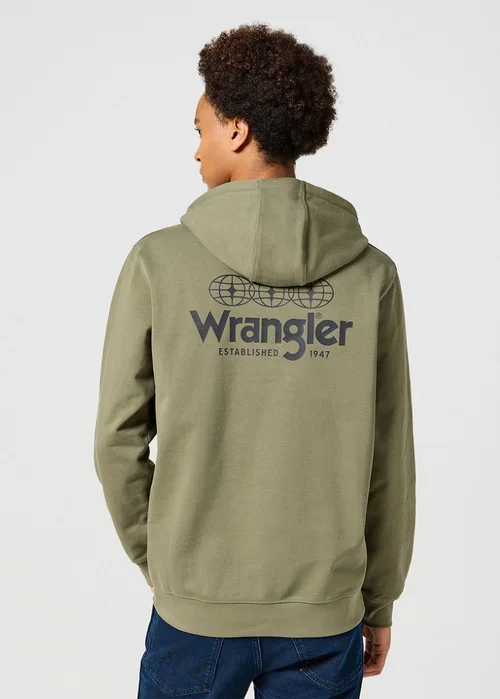 Wrangler Graphic Hoodie Dusty Olive