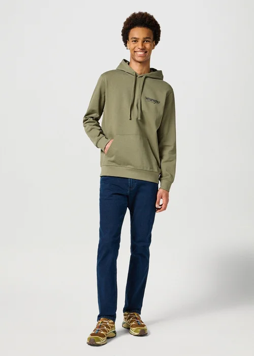 Wrangler Graphic Hoodie Dusty Olive