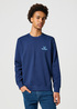 Wrangler Small Logo Crew Navy - 112355064