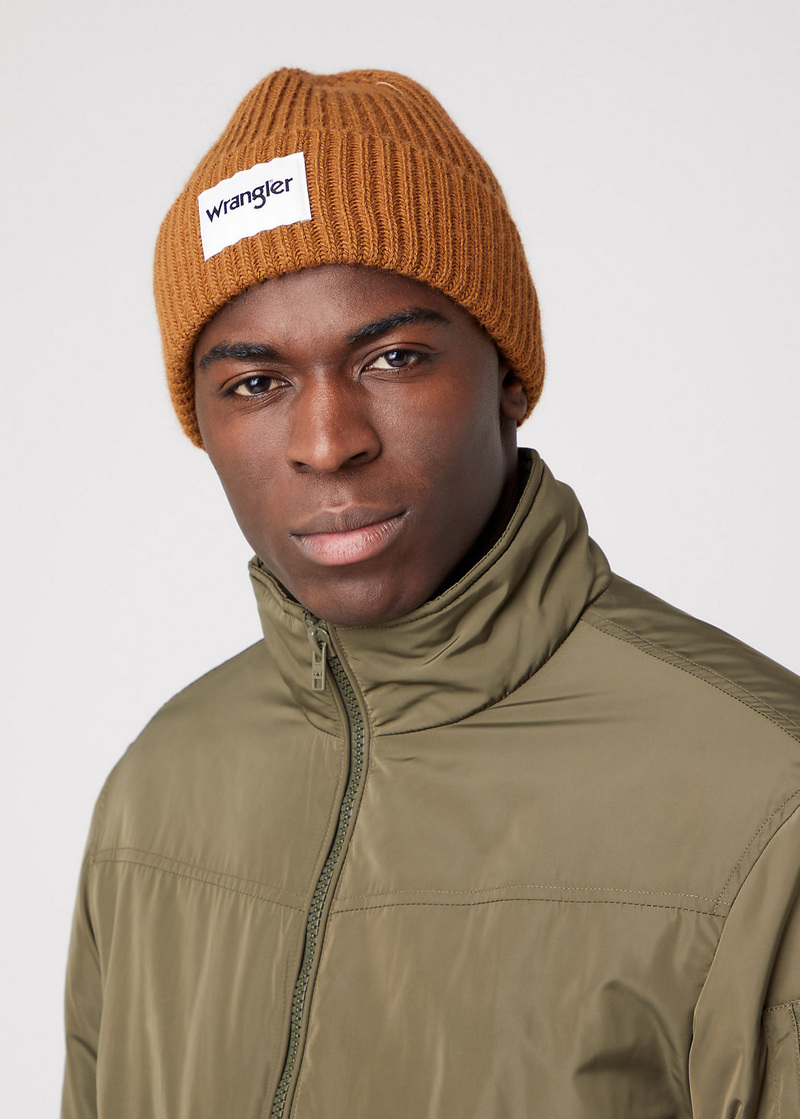 Wrangler Rib Beanie Nutmeg Brown - W0W2UHH02