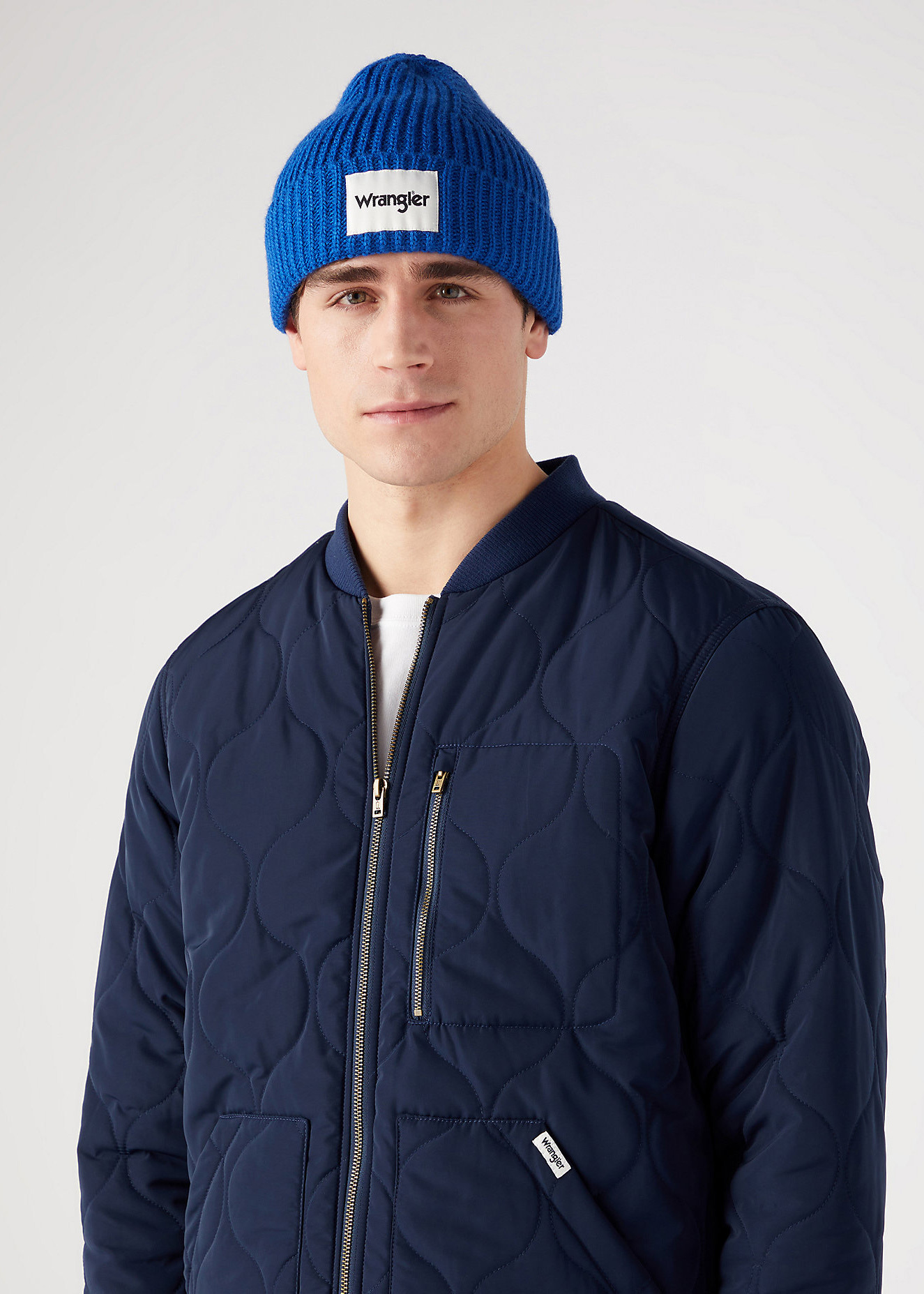 Wrangler Bib Beanie True Blue - W0L1UHF02