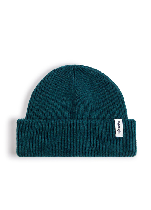 Wrangler Sign Off Beanie Deep Teal Green - W0L331G03