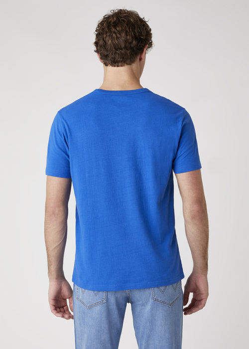 Wrangler Short Sleeve Seas Logo Tee Wrangler Blue - W7AKGFX05