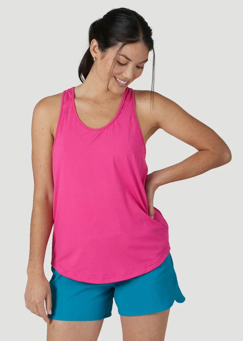Wrangler Atg Racerback Tank Pink Yarrow