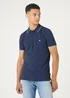 Wrangler Pique Polo T Shirt Navy