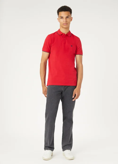 Wrangler Polo T Shirt Red
