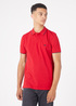 Wrangler Polo T Shirt Red - W7BHK4X47