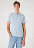 Wrangler Polo Shirt Blue Fog
