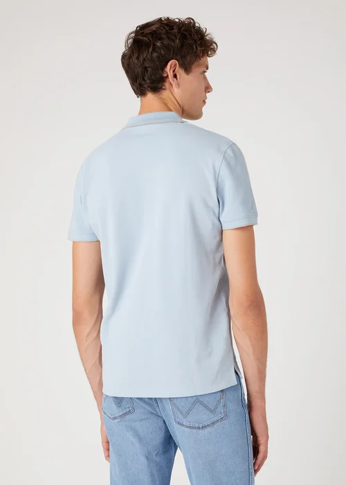 Wrangler Polo Shirt Blue Fog