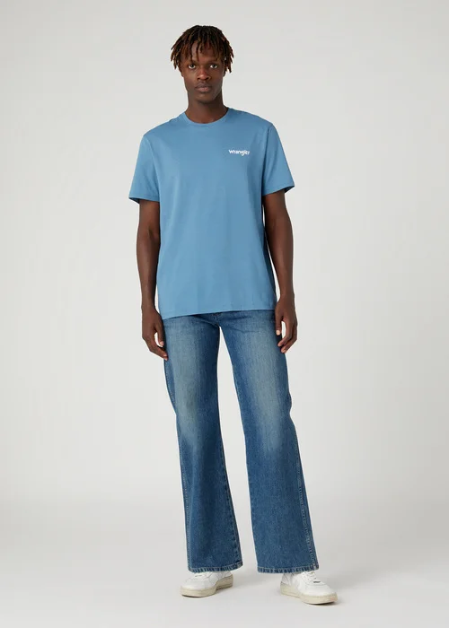 Wrangler 2 Pack Sign Off Tee Capitains Blue