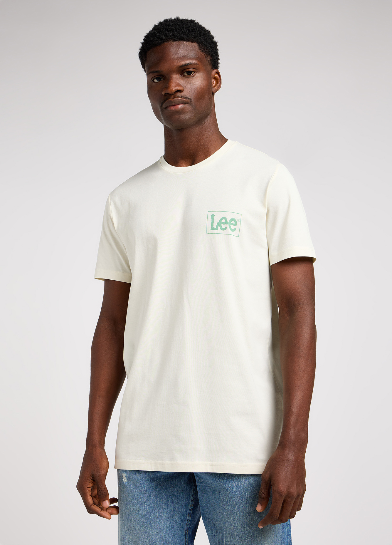 Lee Graphic Tee Ecru - 112349069