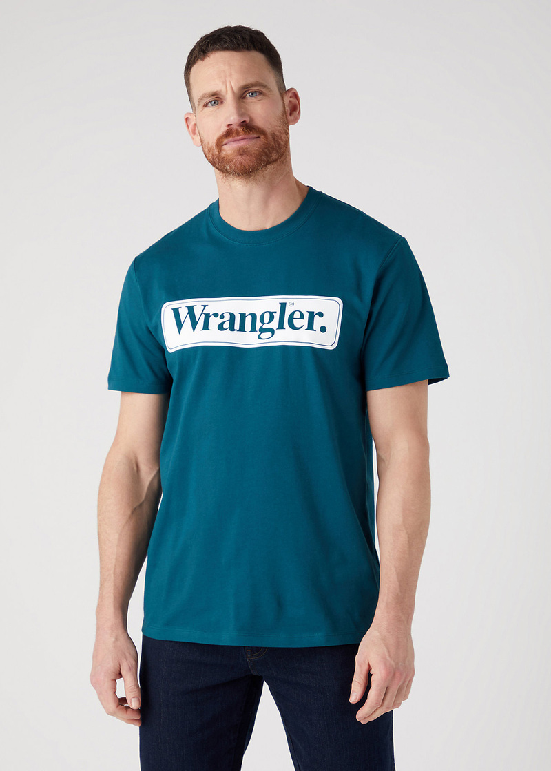 Wrangler Tee Deep Teal Green - W70SEEG03