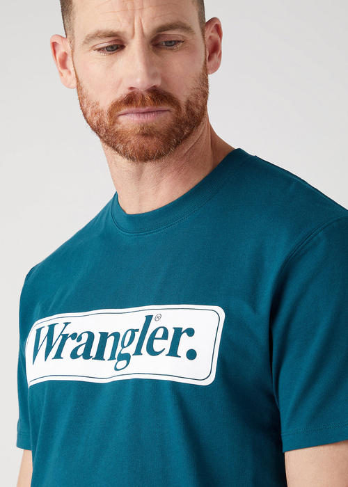 Wrangler Tee Deep Teal Green - W70SEEG03