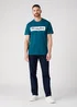 Wrangler Tee Deep Teal Green