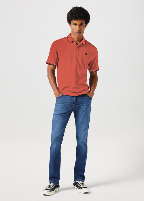 Wrangler Polo Shirt Burnt Sienna - 112352857